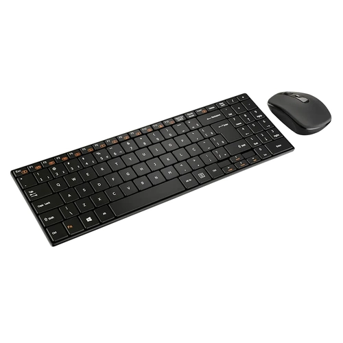 Combo Teclado + Mouse Sem Fio Multilaser Tc 202 Preto