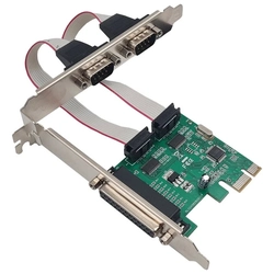Placa Serial Pci-e X1 2 Seriais e 1 Paralela Low Profile - JC-PCI-PRS