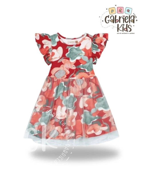 Vestido Flora com Tule