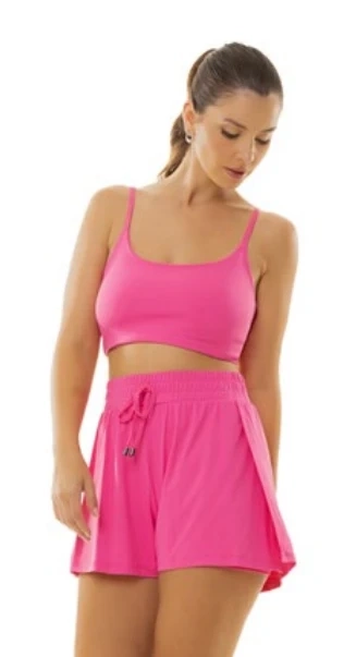 SHORT DUPLO LIGHT COM PROTEÇÃO UV E BOLSO INTERNO  ESTILO DO CORPO