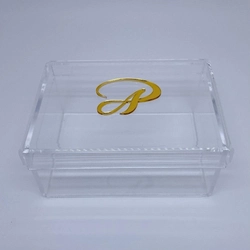 Caixa P tampa removível - Logo alto relevo inicial ou desenho