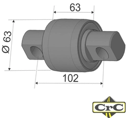 Bucha do Tirante Suspensys - com Pino