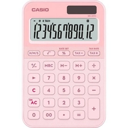 Calculadora De Mesa Casio Ms20yc 12 Dígitos Rosa Claro