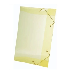 Pasta Aba Elástico Plástica Amarelo Oficio Line Dello