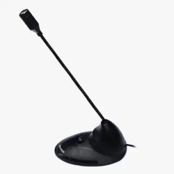 Microfone Mesa C/fio 1,6m Conector P2 Haste Regular Mic-004 Hoopson