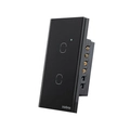 Interruptor Smart Wi-fi Touch 2 Preto Mis 1002 4850060