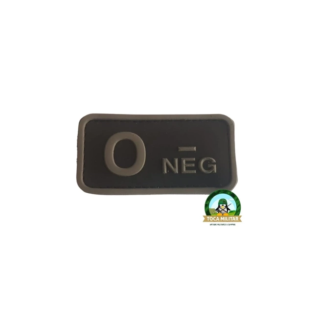 Tipagem para Colete O Neg PM (Emborrachado)