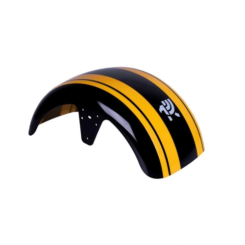 Paralama Dianteiro Para Scooter Eletrica Hawk X7/x8 Black/ Faixa Yellow