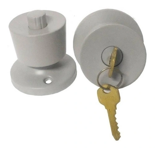 Fechadura Tubular 90mm Cinza Vouga