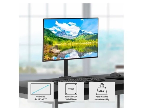 Suporte de Mesa para Monitor 13 A 27 Polegadas com Ajuste de Altura - AC373