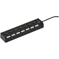 Hub Usb 2.0 7 Portas Com Cabo e Led Indicador - Huv-40