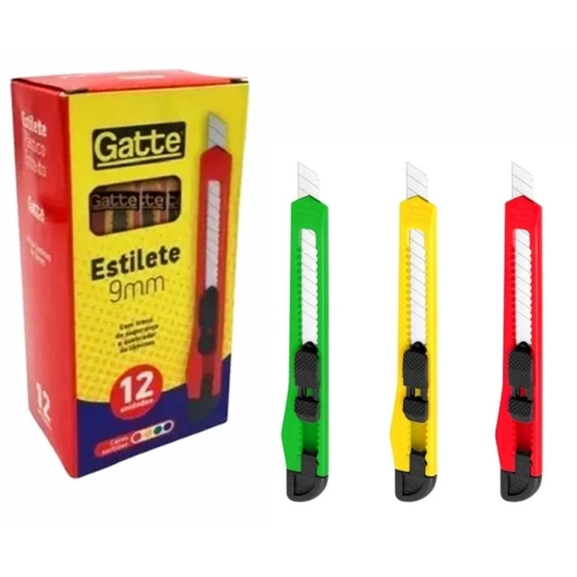 Mini Estilete Gatte 9MM (Unidade)