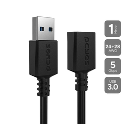 Cabo Extensor Usb a 3.0 Macho P/ Usb a 3.0 Fêmea - 1 Metro - Puamf3-1