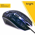 Mouse Gamer Bright Preto Light Com Fio Usb 2400 Dpi - 0447