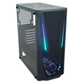 Gabinete Gamer K-MEX JAEGER 2 LED RGB Preto - CG02TJ