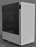 Gabinete Gamer Bolter White Ghost Lateral Em Vidro Pcyes - Gbwgpbr