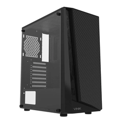 Gabinete Gamer Indux Preto Lateral Vidro - Vinik - GIVTBK