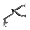 Suporte Articulado C/ Mola para 2 Monitores 17 a 32 C/ 2x USB 3.0 - Cinza - Sm-015gd