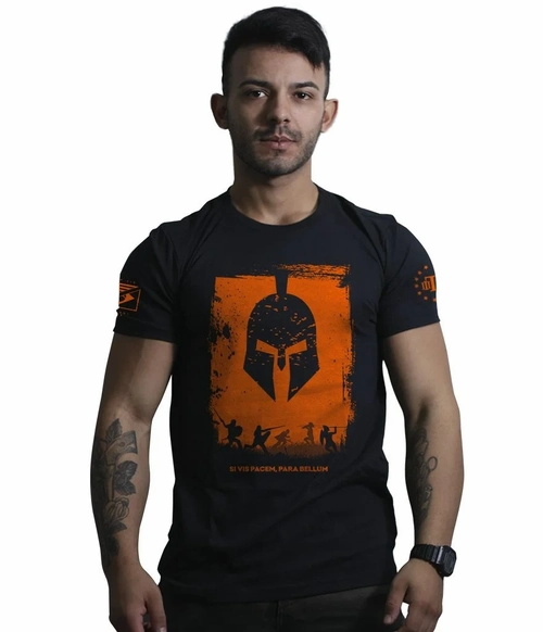 Camiseta Manga Longa Si Vis Pacem Para Bellum Sparta Tático Militar  Masculina TeamSix Brasil - Team Six Brasil