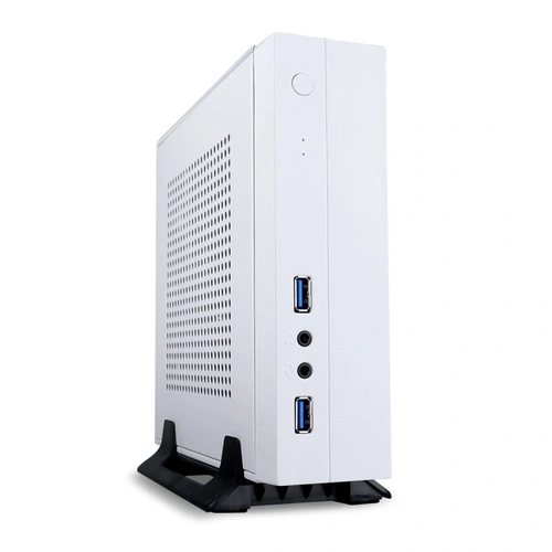 Gabinete Mini Itx Gi-228e Branco 2x Usb 3.0 Com Placa Conversora e Fonte - Saída de 12v 5a 60w Sem Ppb Gi228ekd0040b0x