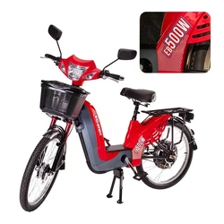 Bicicleta Scooter Eletrica Eb500w Wx-01 Wehawk Bat 48v 12ah Vermelha