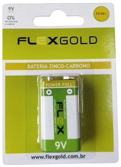 Bateria 9V Flex c/1 unidades. Comum