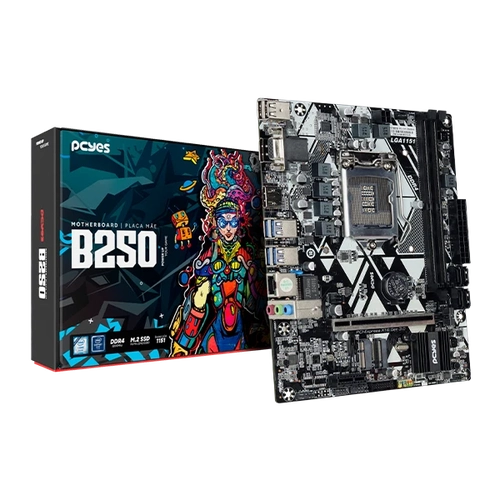 PLACA-MÃE - B250 (LGA 1151/2XDDR4/M.2/USB 3.2/HDMI) M-ATX – PCYB250-9G64 - PCYES
