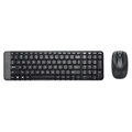 Combo Teclado e Mouse Wireless Logitech Mk220 Usb Preto Sem Fio
