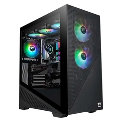 Gabinete Gamer Thermaltake Divider 370 TG, Mid-Tower, Preto, ARGB, Lateral de vidro, 3 Fans 120mm - CA-1S4-00M1WN-00