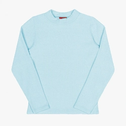 Blusinha Manga Longa Malha Canelada Romitex - Feminina