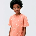 Camiseta Infantil Estampada Laranja Hering - Masculina