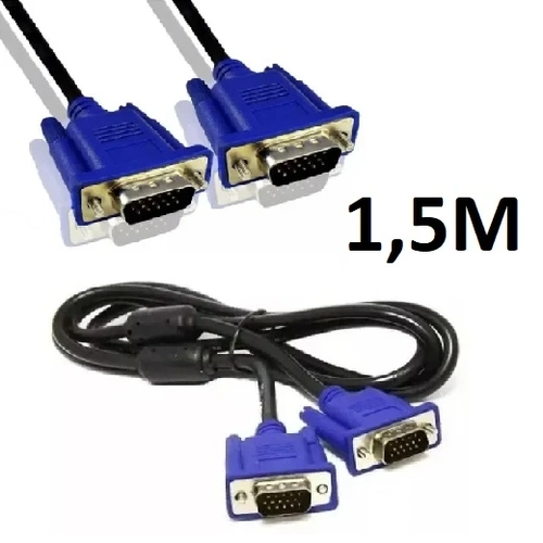 Cabo Vga Macho P/ Vga Macho 1,5m