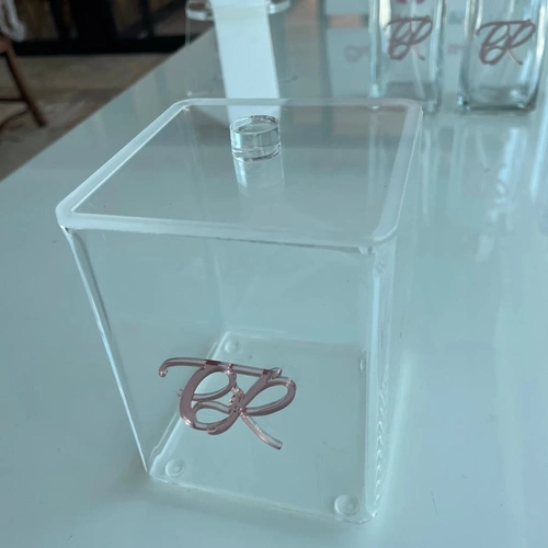 Porta Objetos P com tampa - Logo alto relevo inicial ou desenho