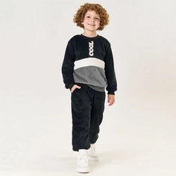 Conjunto Blusa e Calça em Pelinho Cool Preto Tileesul - Masculino