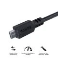 CABO MICRO USB PARA USB A 2.0 2M PRETO - PMUAP-2 - PCYES