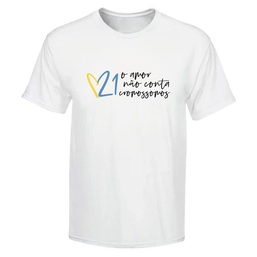 Camiseta Amor Não Conta Cromossomo - Infantil