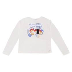 Blusinha Manga Longa Estampada Tokyo Menina Anjo - Feminina