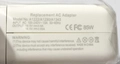 Fonte Macbook 18.5V 4.6A 85w Magsafe1 A1222 A1290 A1343