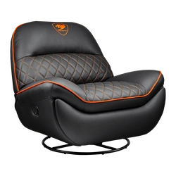 Poltrona Gamer Cougar Overlord, Couro Sintético PVC, Preto, 3MOVLORB.0001