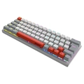 Teclado Mecanico Gamer Pcyes Kuromori White Ghost Rainbow Switch Blue - PTKMWG60BL