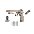 (Kit) Pistola Airgun Beretta KL93 A3 TAN GBB + Caixa 300 esferas + Jet Loader + 5 Cápsulas de CO2 - (QGK)