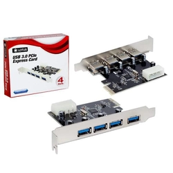 Placa Pci-Ex com 4 Saídas USB3.0 LOTUS DP-43 - PC0033