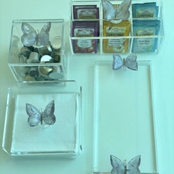 Caixa Chá Borboleta Quartzo