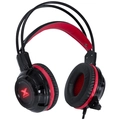 Fone de Ouvido Headset Gamer Taranis V2 P2 Com Microfone - Preto e Vermelho