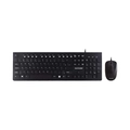Kit Combo Teclado e Mouse Com Fio Conexao Usb Cabo de 150cm 1200dpi Teclas Chocolate Preto Tc240