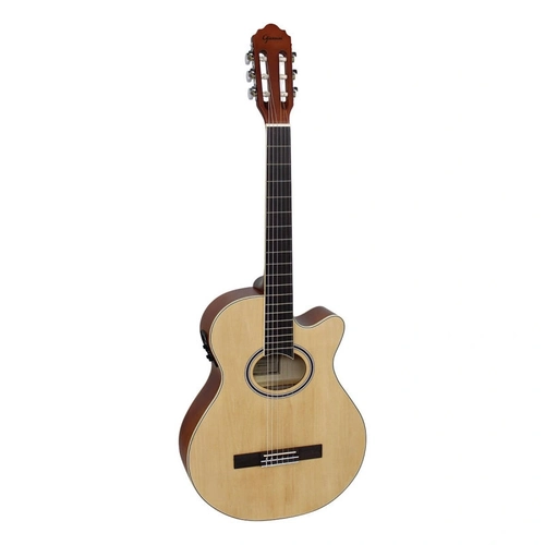 Violão Eletroacústico Nylon Mini Jumbo Cutaway  Gnf-1d Ceq Ns Natural Satin, Com Afinador e Equalizador