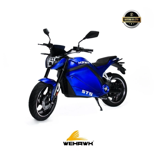 Moto Eletrica Hawk Modelo Sts Hw05 3000w Bat 72v 35ah Blue Gs.02