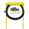 Cabo de Guitarra Samurai 0,30mmm Conector P10/p10 20ft 6,10 Metros Preto