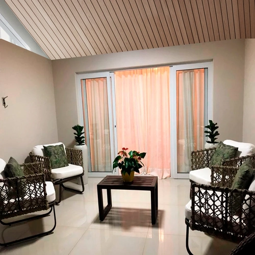 Poltrona Espanha em Alumínio Epóxi com Mesa de Centro (Kit)