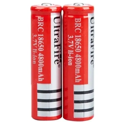 Bateria para Lanterna 3.7V 18650 4800MAH - Ultra Fire 